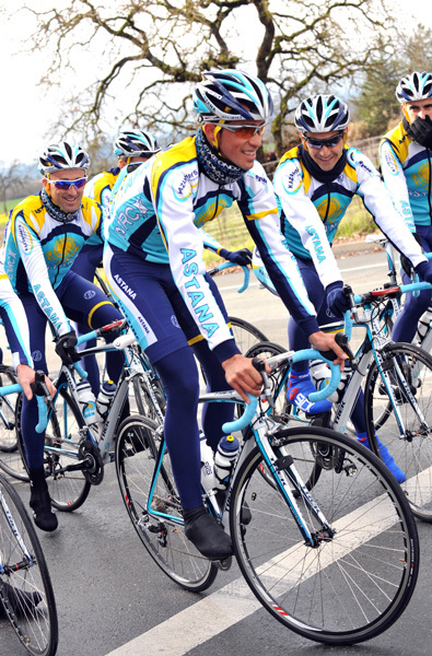 Alberto Contador Astana training camp Santa Rosa California 2009 Alberto Contador Astana training camp Santa Rosa California 2009