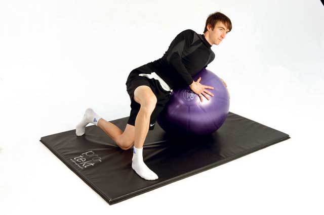cyclists correction class stability ball side stretch cyclists correction class stability ball side stretch