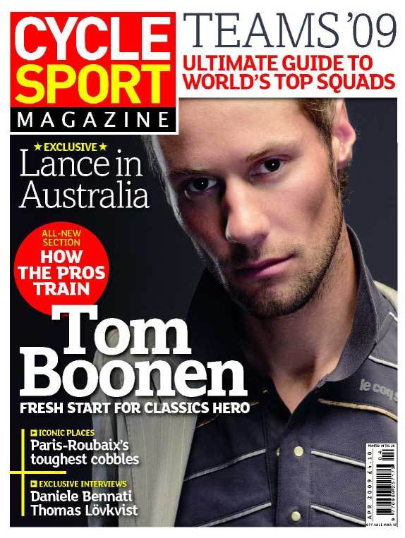 Cycle Sport April 2009 cover Cycle Sport April 2009 cover
