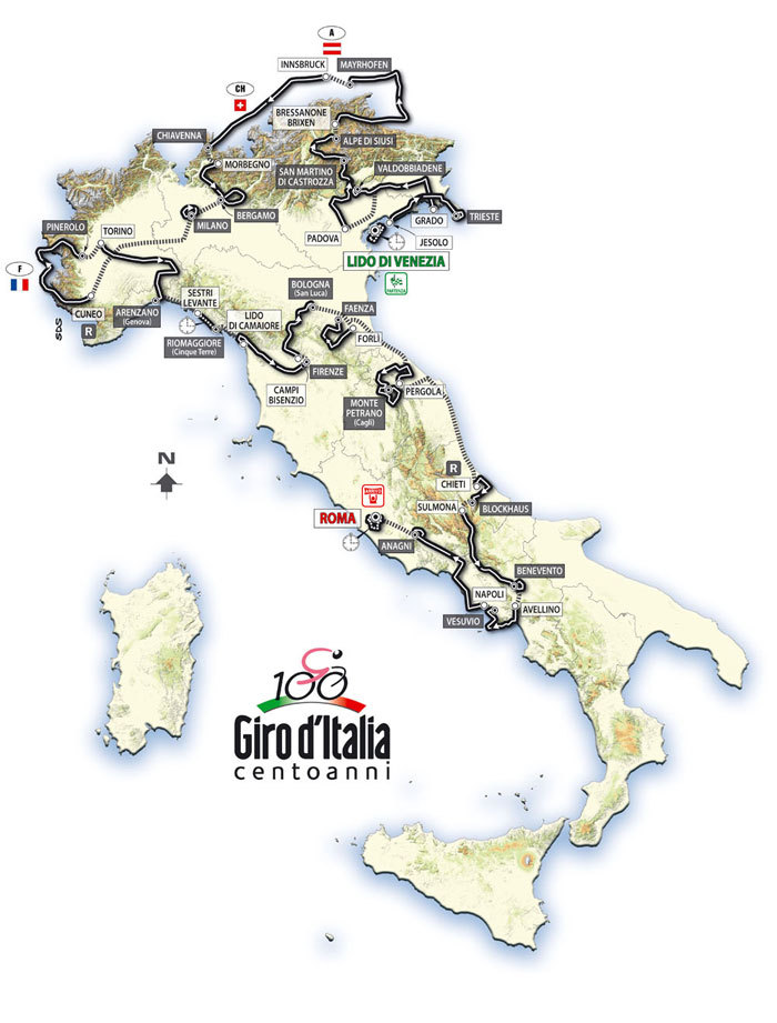 Giro 09 map giro 09 map