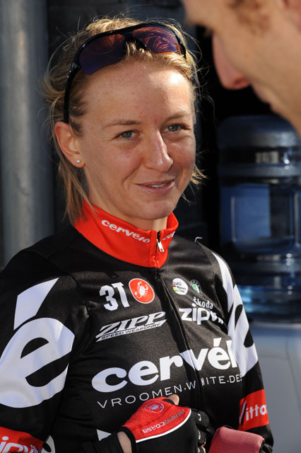 Photo: The British rider went clear of her rivals on the mountainous third stage. 