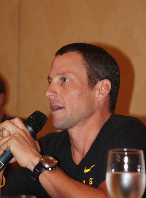 Lance Armstrong Las Vegas press conference 2008 Lance Armstrong Las Vegas press conference 2008