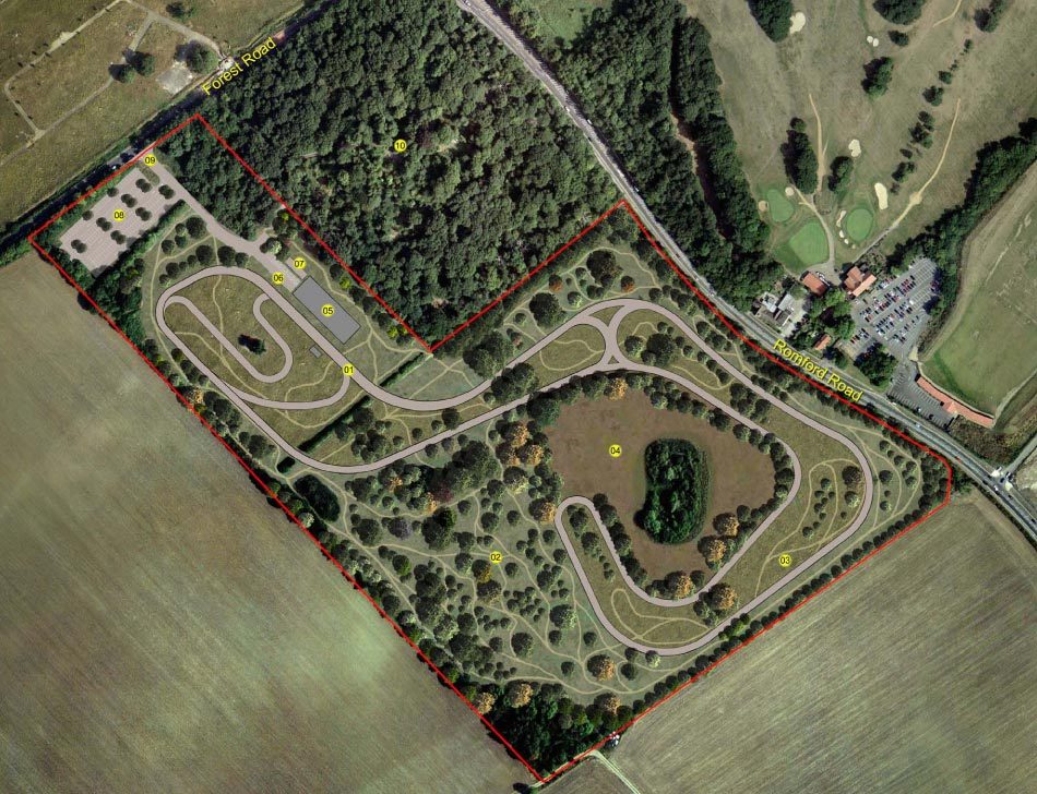 Hog Hill cycling circuit plan Hog Hill cycling circuit plan