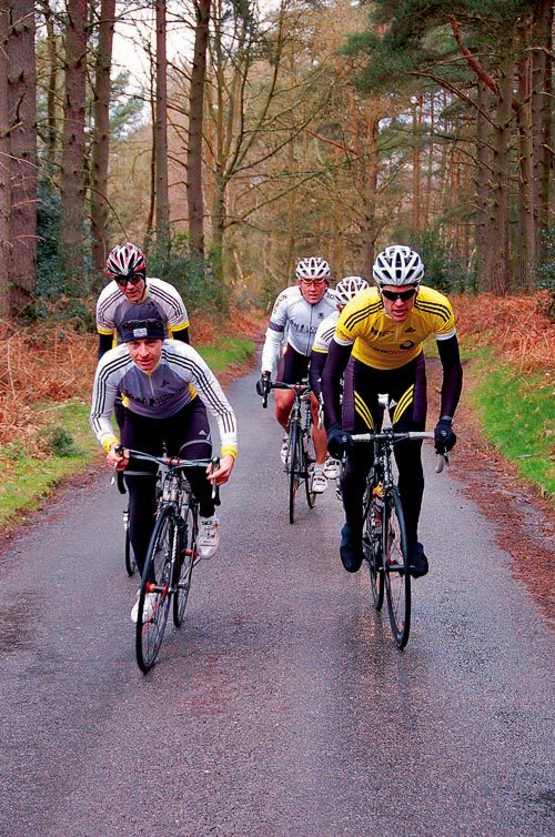 North Downs with London to Paris group North Downs with London to Paris group