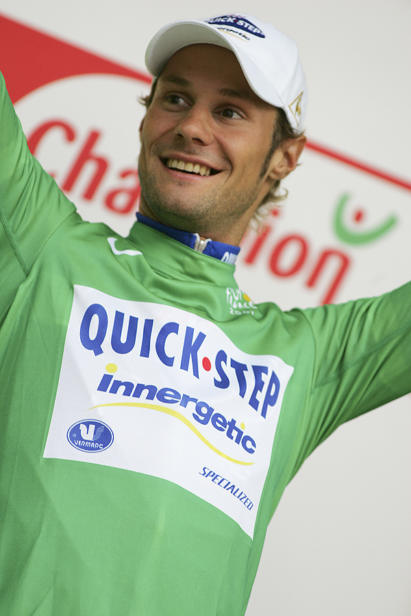 Tom Boonen Tour de France 2007 green jersey Tom Boonen Tour de France 2007 green jersey