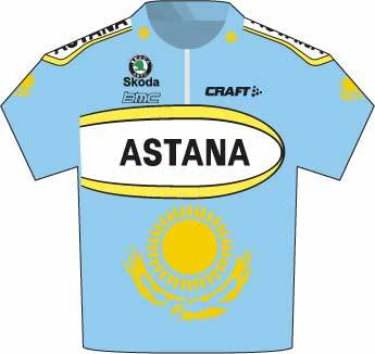 Tour de France 2007 Astana jersey Tour de France 2007 Astana jersey