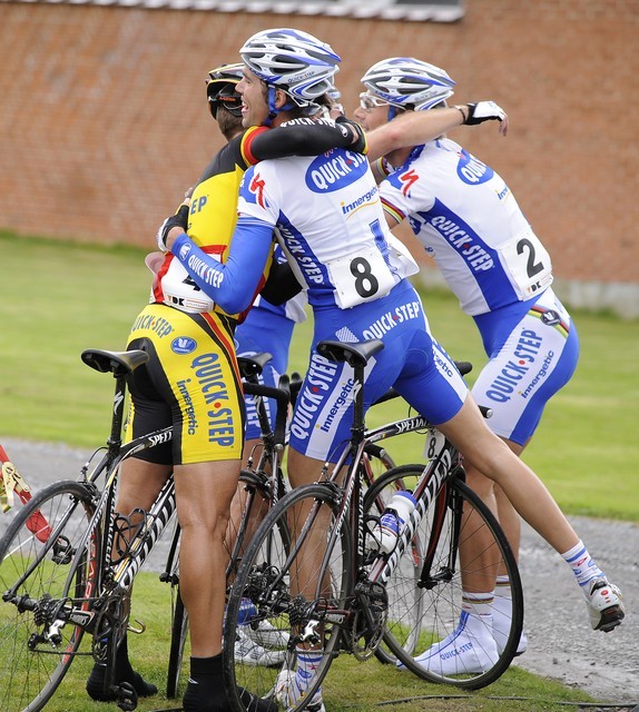 Kuurne Quick Step celebrate Kuurne Quick Step celebrate