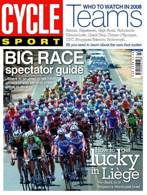 Cycle Sport March 2008 cover Cycle Sport March 2008 cover