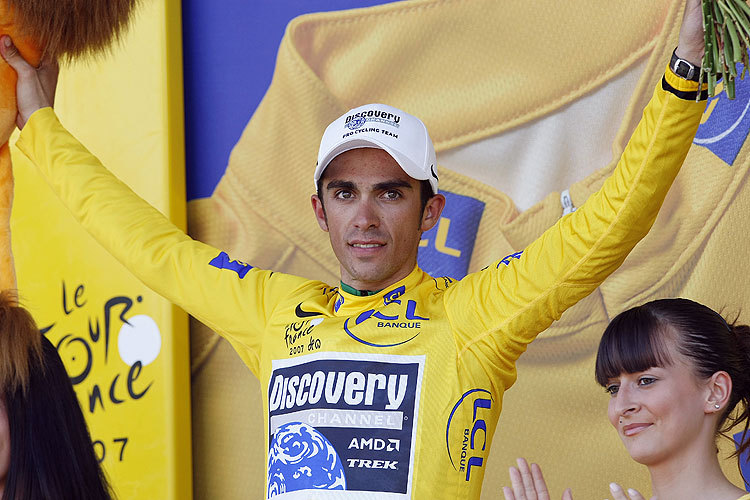 Alberto Contador Tour de France 2007 st 17 Alberto Contador Tour de France 2007 st 17