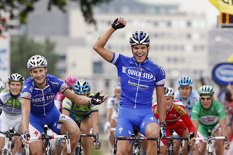 Tom Boonen and Gert Steegmans stage two Tom Boonen and Gert Steegmans stage two