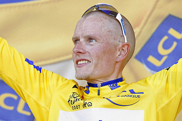 Michael Rasmussen Tour de France 2007 yellow jersey Michael Rasmussen Tour de France 2007 yellow jersey