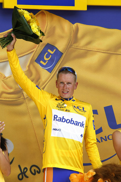 Michael Rasmussen Tour de France 2007 yellow jersey Michael Rasmussen Tour de France 2007 yellow jersey