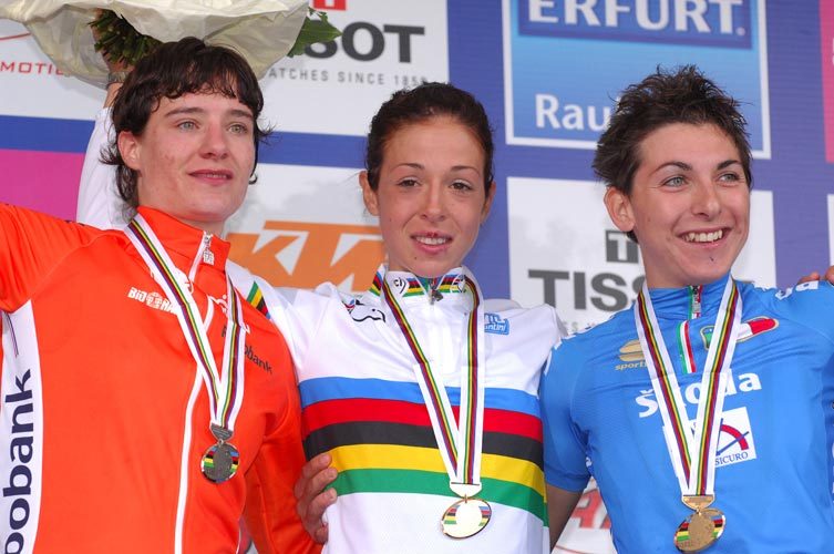 World Championships 2007 womens road race podium World Championships 2007 womens road race podium