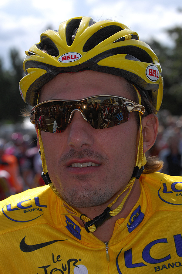 Fabian Cancellara Tour de France 2007 stage three yellow jersey Fabian Cancellara Tour de France 2007 stage three yellow jersey
