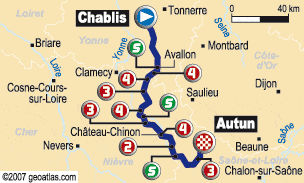 Tour de France 2007 stage 5 map small Tour de France 2007 stage 5 map small