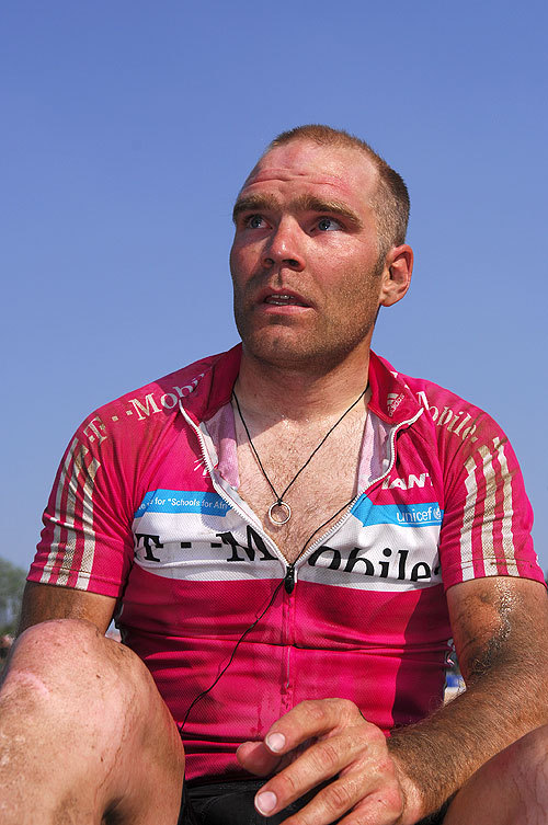 Roger Hammond after Roubaix 2007 Roger Hammond after Roubaix 2007