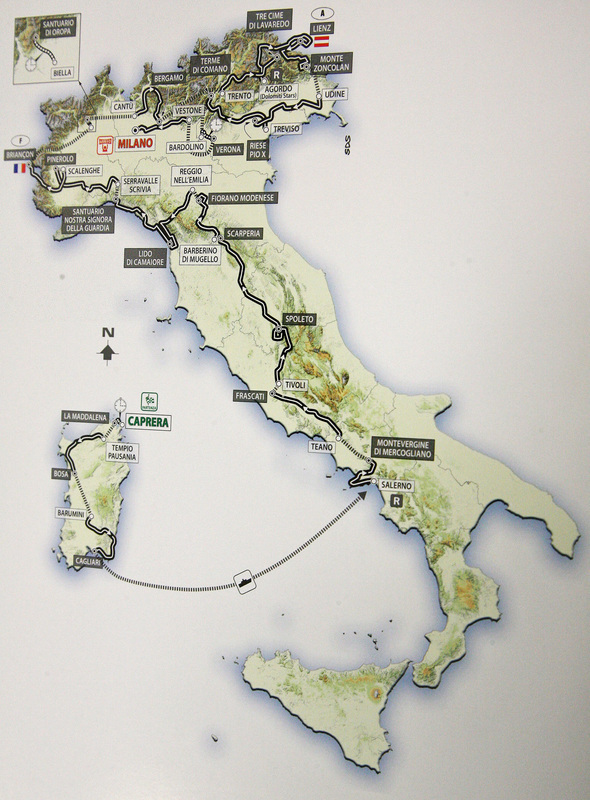 Giro d\'Italia 2007 route Giro d\'Italia 2007 route