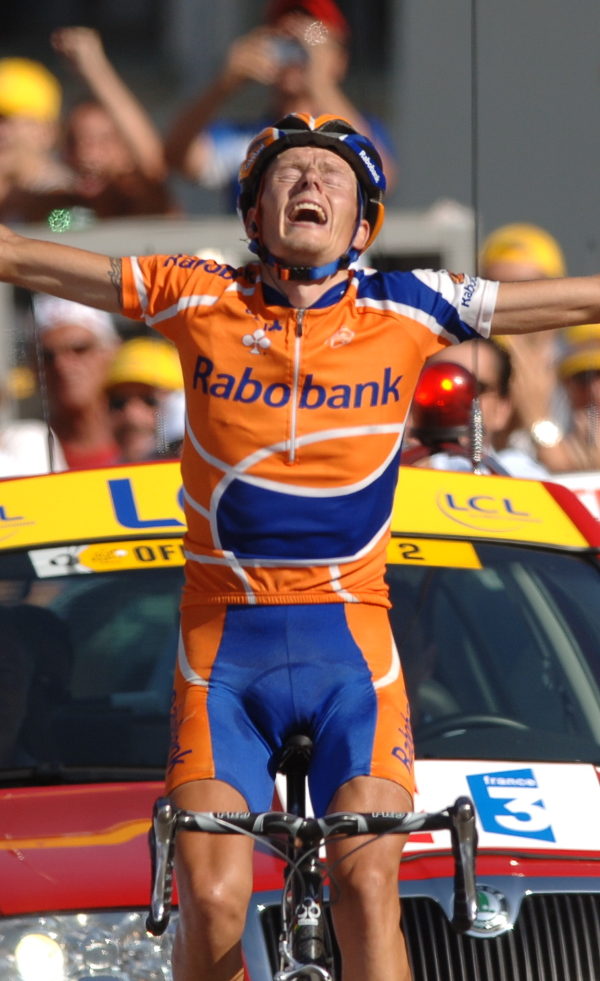 Michael Rasmussen Michael Rasmussen wins stage 16 of the 2006 Tour de France