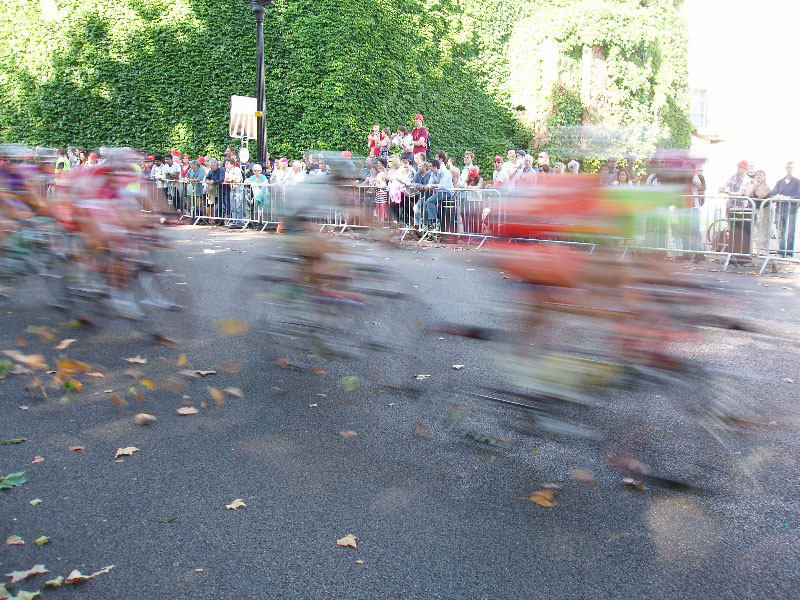Speeding peloton Speeding peloton