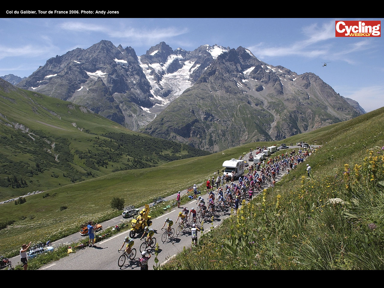 Col du Galibier, Tour de France 2006. Photo: Andy Jones