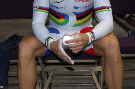 Chris Hoy chalks up