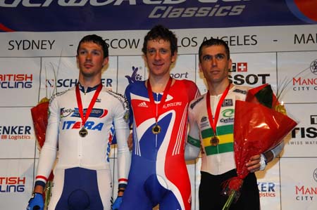 Individual pursuit, podium