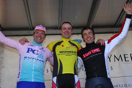 Final Podium (L-R): Tony Gibb, Ian Stannard, Alex Dowsett