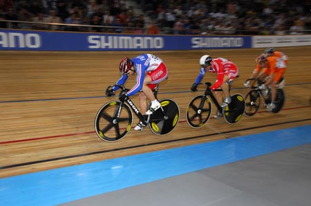 Closing stage of men's Keirin