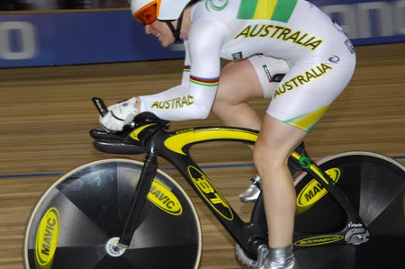 Anna Meares (Australia) powers to 500m TT world record