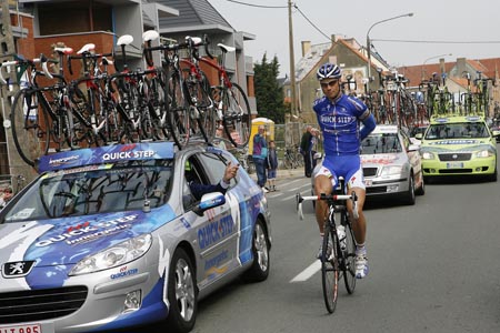 Tom Boonen, team car