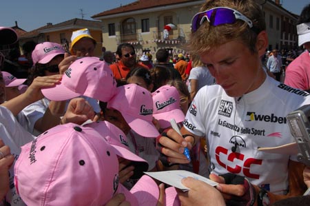 Andy Schleck and fans