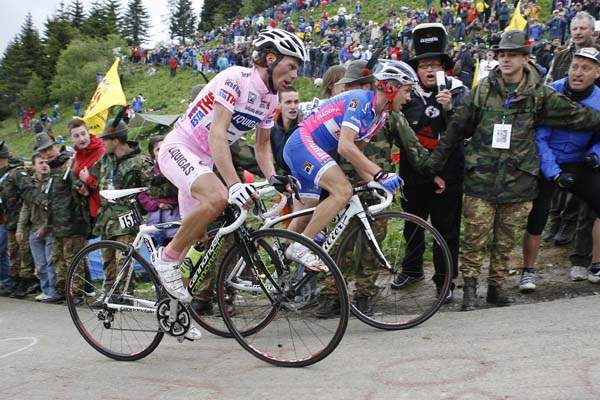 Danilo Di Luca and Damiano Cunego
