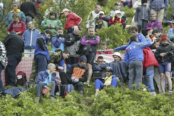 Waiting for the riders