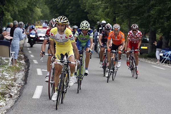 Lead group on Ventoux