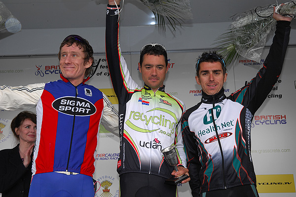 Podium (l-r): Matt Stephens, Chris Newton, Russell Downing