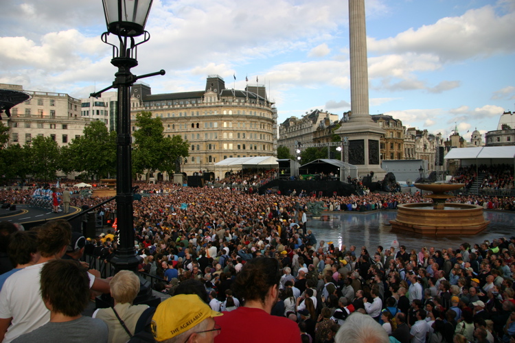 Trafalgar Square crowds