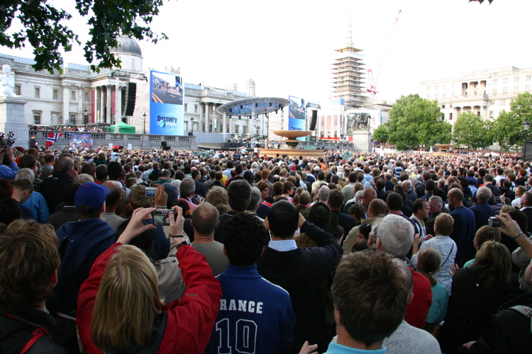 Trafalgar Square crowds