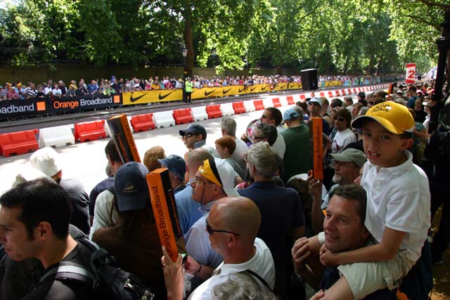 Waiting for the riders