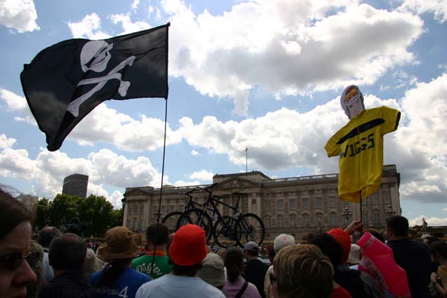 Outside Buckingham Palace
