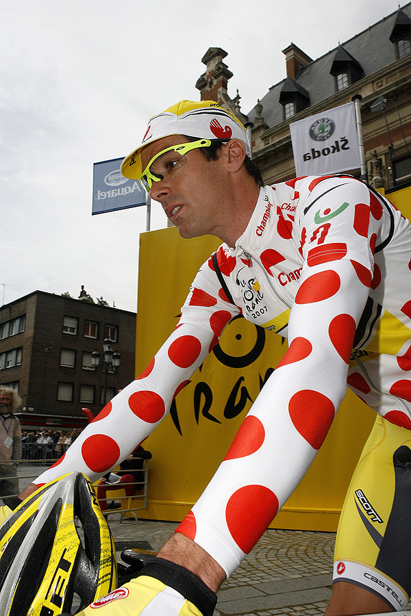 David Millar in KoM jersey