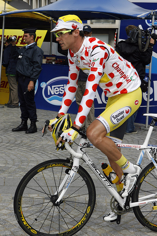 David Millar in KoM jersey