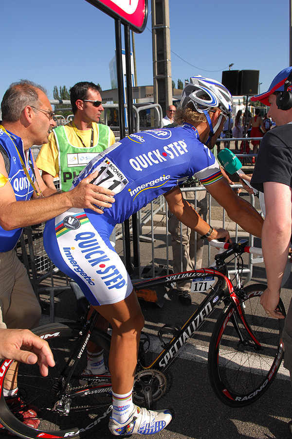Tom Boonen after the finish