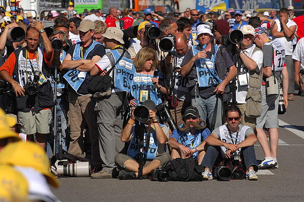 Tour photographers have along wait today...