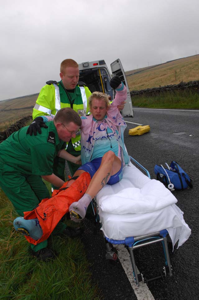 Freddy Johansson crashes out