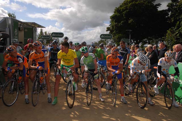 Stage five start line