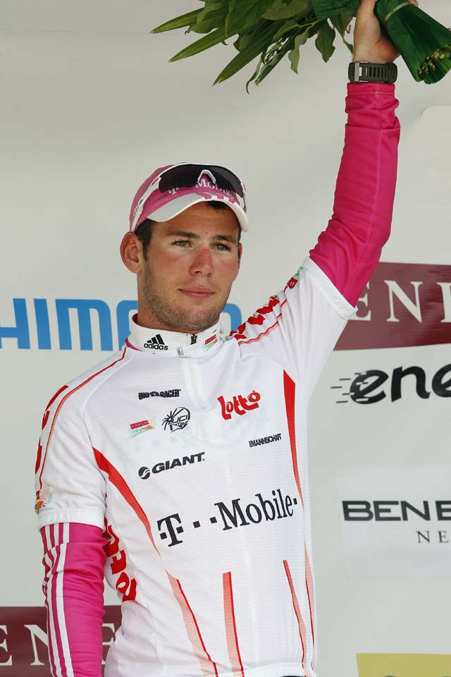 Mark Cavendish in sprints jersey