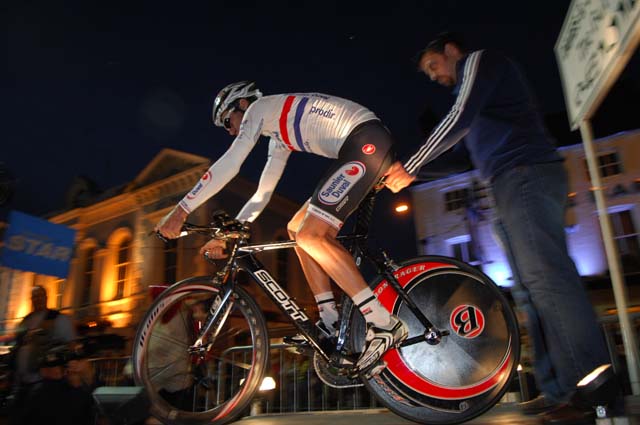 David Millar on start ramp