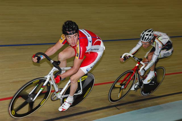 Geraint Thomas and Chris Newton