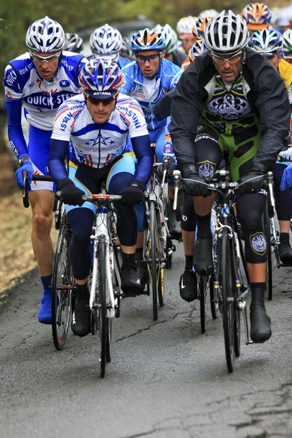 Levi Leipheimer and Mario Cipollini, stage 2 Levi Leipheimer and Mario Cipollini, stage 2