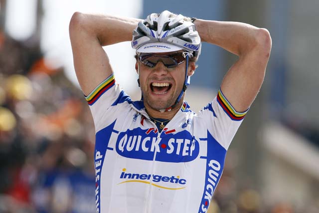 A very happy Tom Boonen, winner of Paris-Roubaix A very happy Tom Boonen, winner of Paris-Roubaix